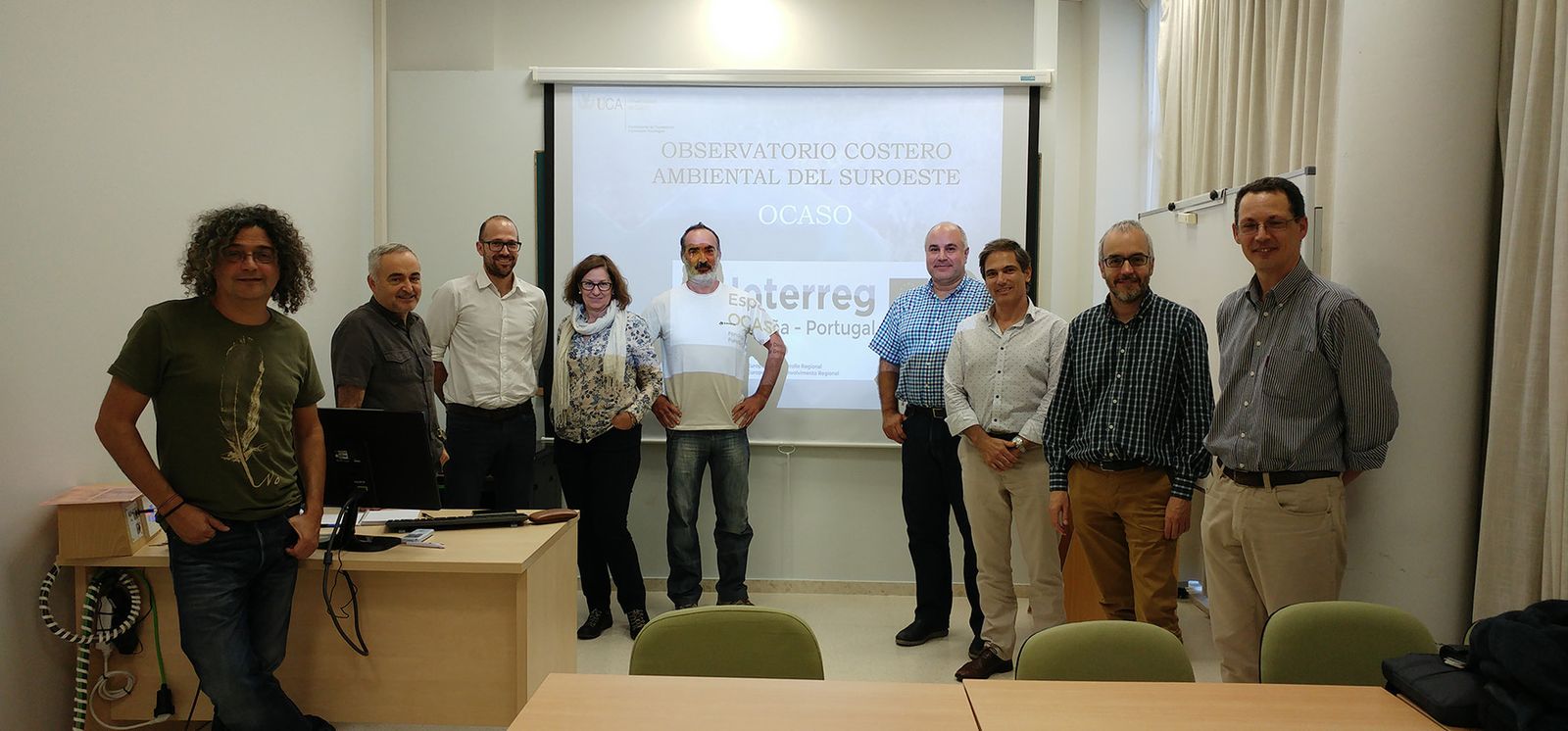 Imagen de los participantes en el proyecto del Observatorio Costero Ambiental.