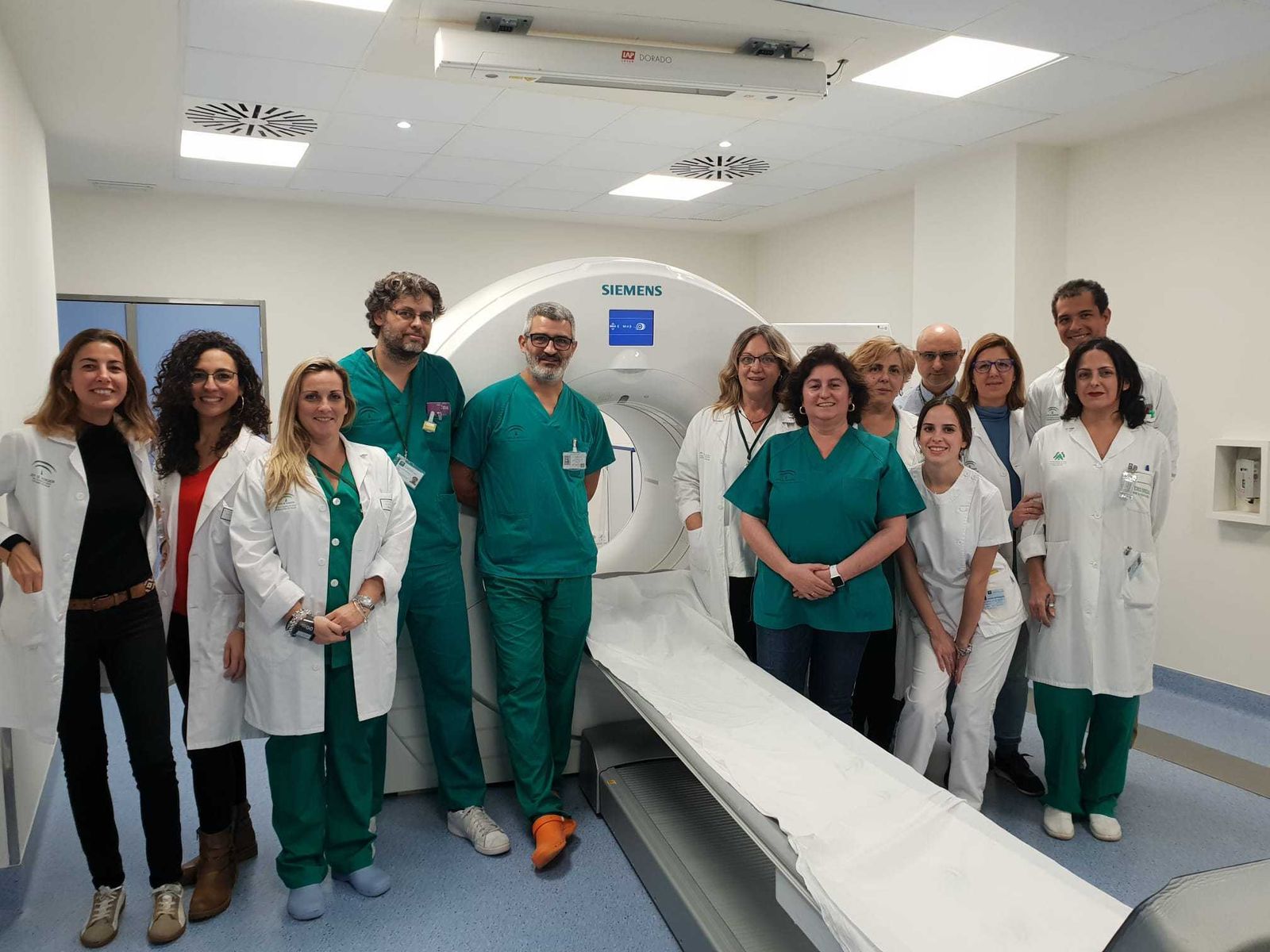 Profesionales de Medicina Nuclear del Hospital Puerta del Mar.