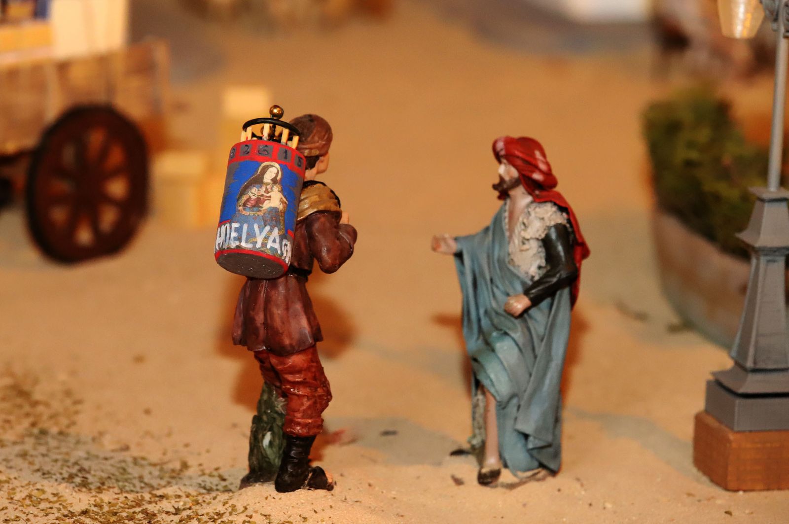 Belén del Ayuntamiento de Huelva basado en la antigua Plaza de las Monjas