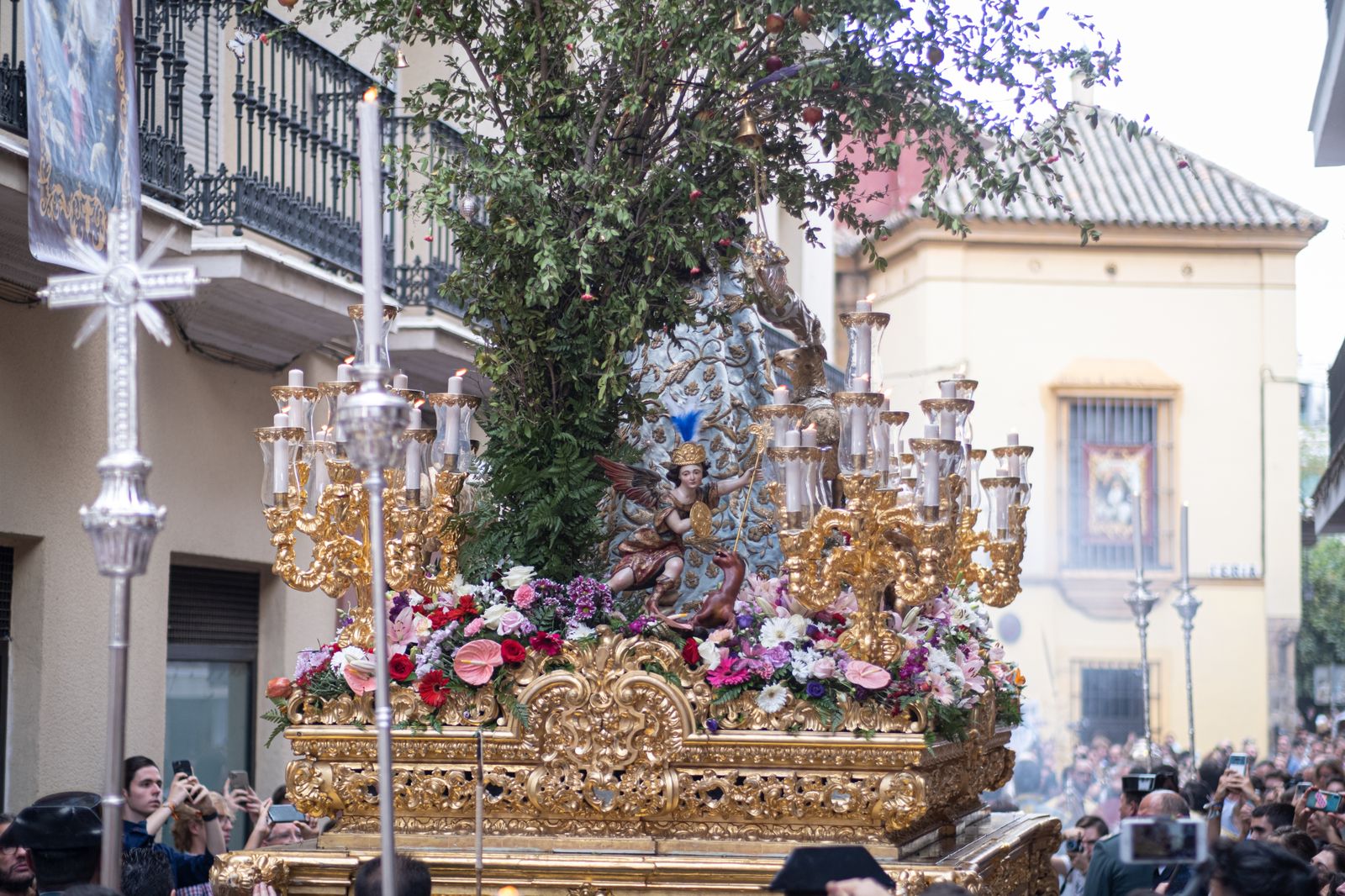 Las imágenes de la salida de la Divina Pastora de Santa Marina