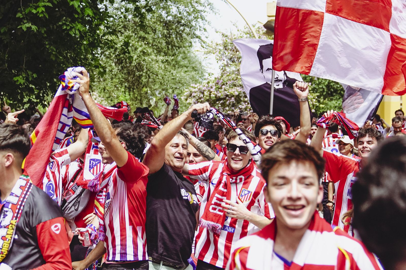 El ambiente en Sevilla por la final de la Copa del Rey, en imágenes