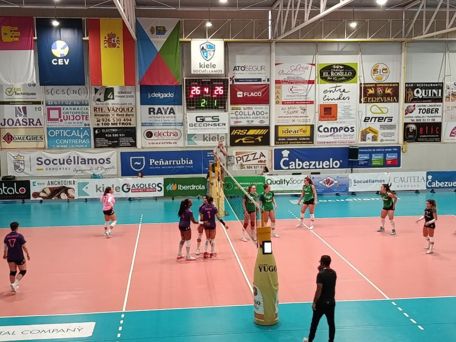 Imagen del encuentro entre el Cajasol y el Socuéllamos.