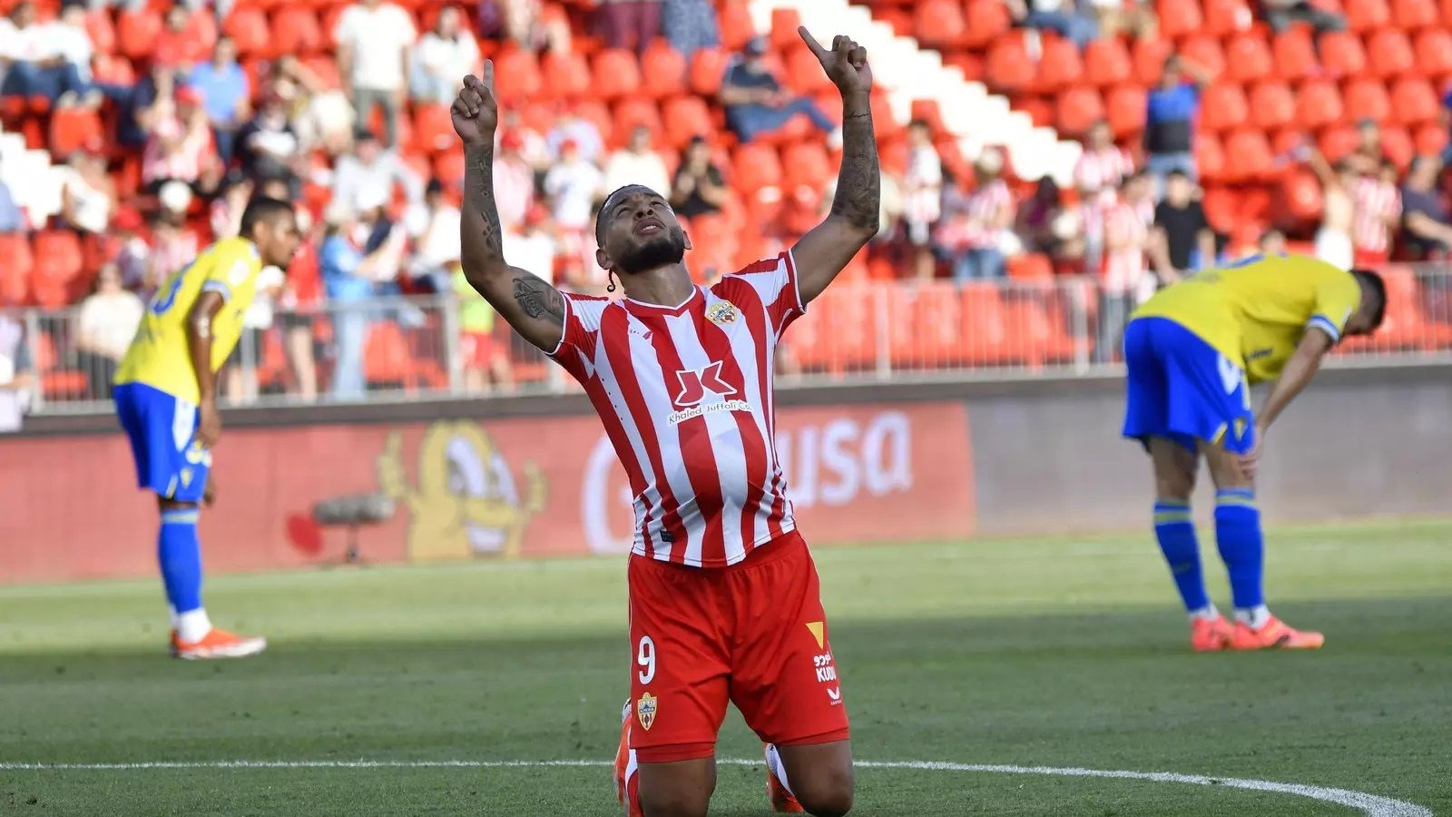 Luis Suárez encabezó la humillación del Almería-Cádiz, en la última jornada de la pasada campaña.