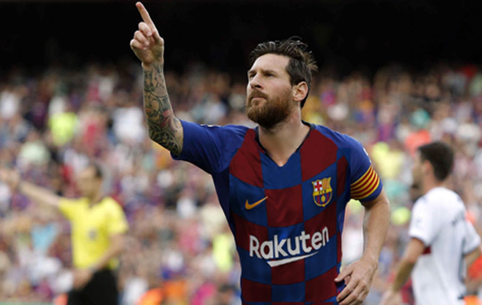 Un fotomontaje de Messi con la camiseta a cuadros