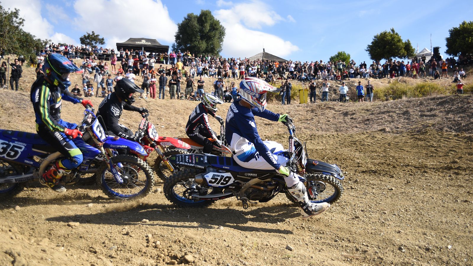 Desde la salida, Jose Antonio Aparicio dominó la prueba de MX1 con su nueva Yamaha de 450 cc.