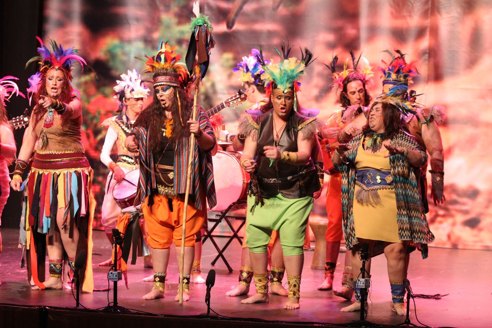 Imágenes del primer día de preliminares de concurso del Carnaval Colombino 2018