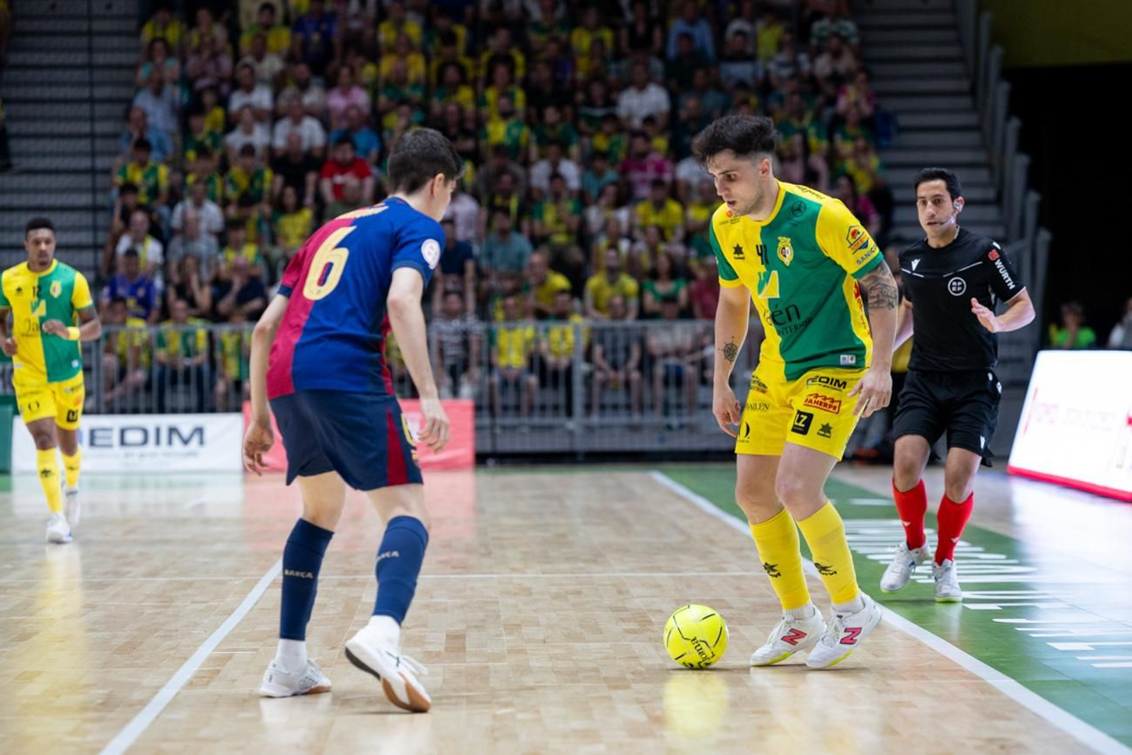 El triunfo del Barça ante el Jaén FS en el Olivo Arena