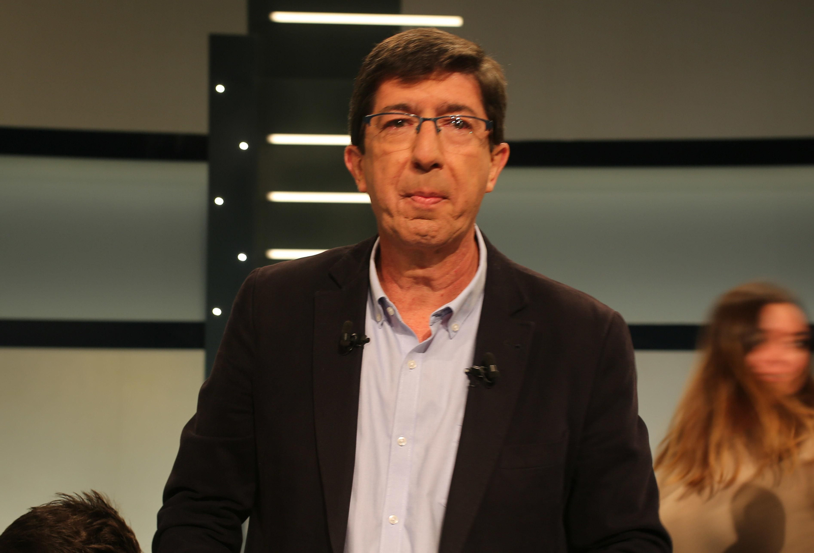 Marín, al inicio del debate.