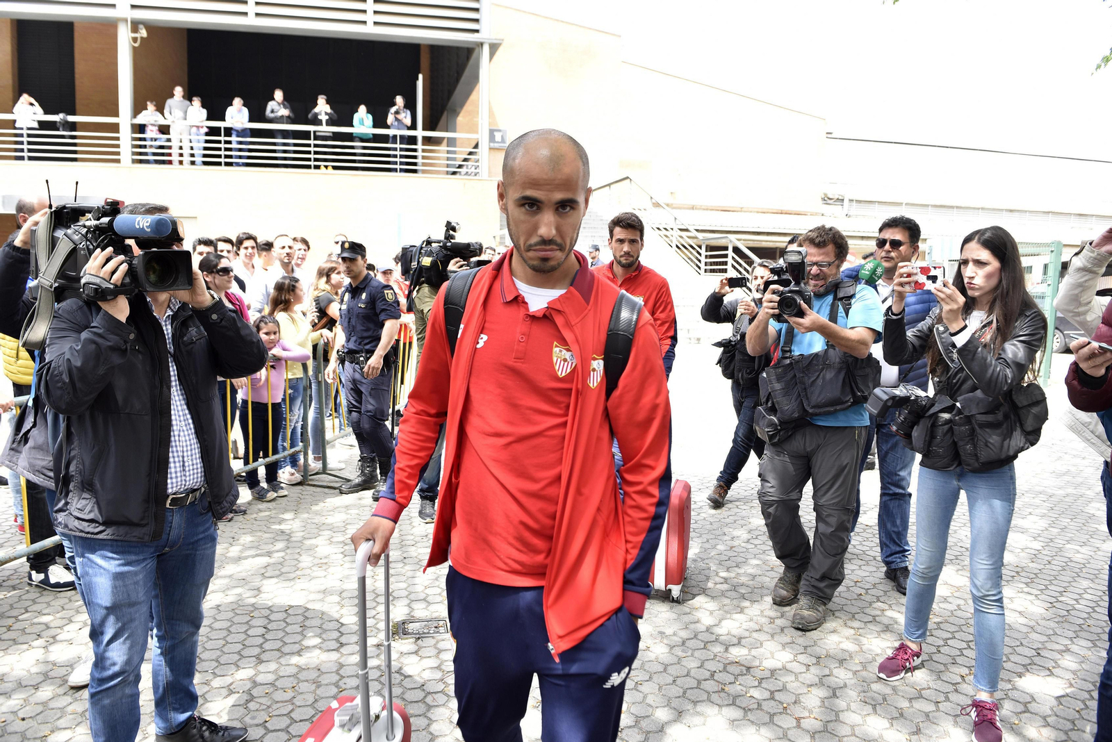 Las imágenes de la llegada del Sevilla