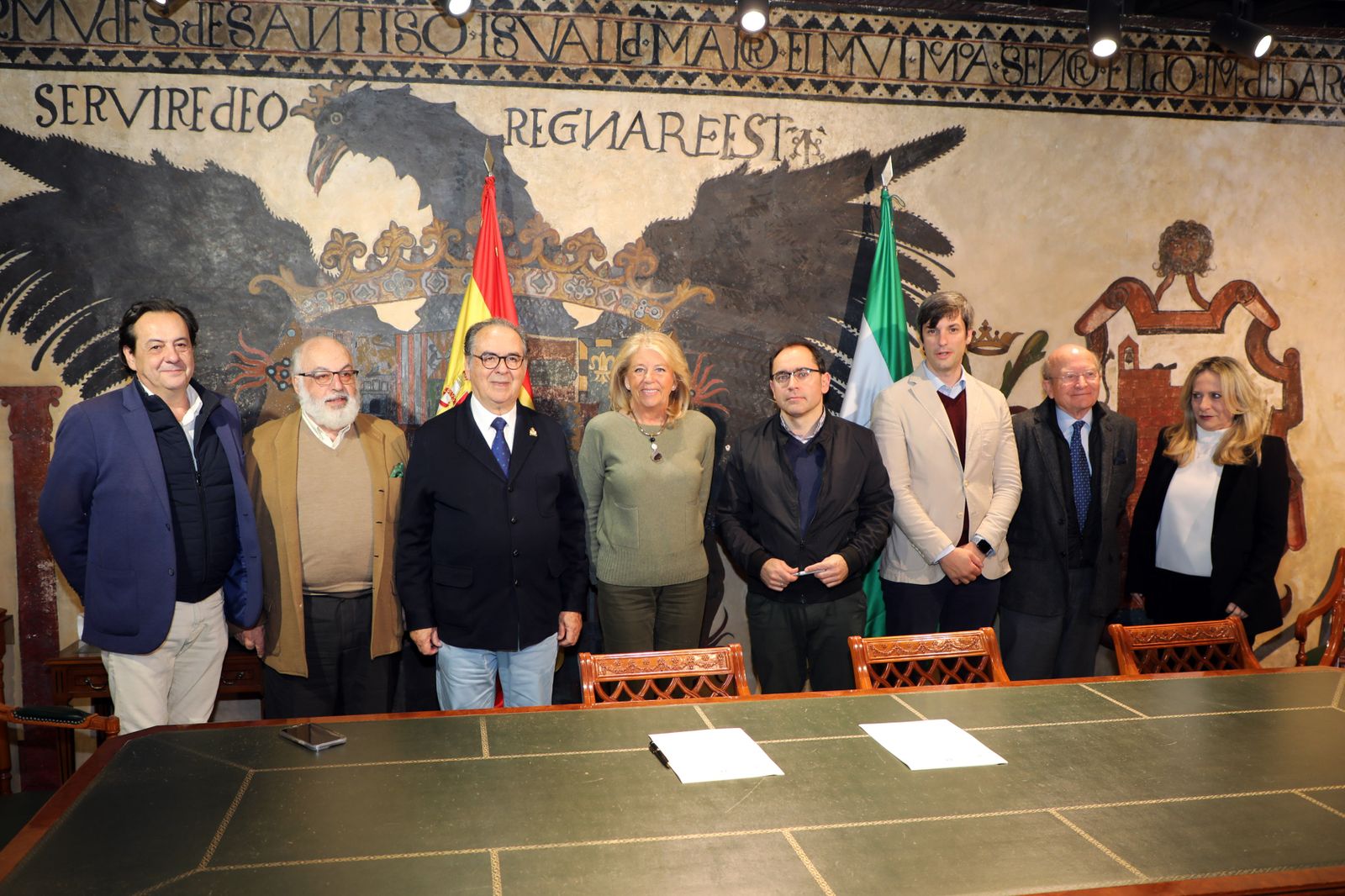 La renovación del convenio entre el Ayuntamiento de Marbella y Cáritas.