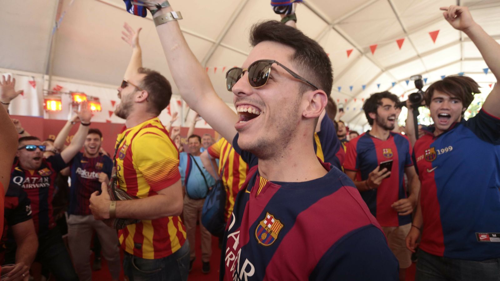 Las imágenes de la afición del Barcelona