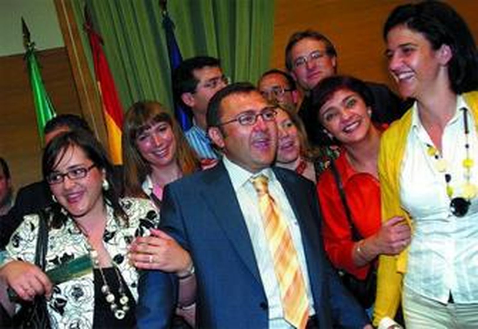 Miguel Ángel Heredia, ayer, en el acto de presentación de su candidatura.