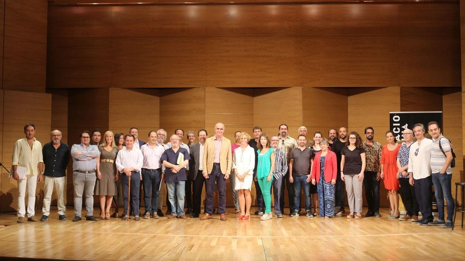 Representantes de los conjuntos, ciclos y festivales en el Espacio Turina.