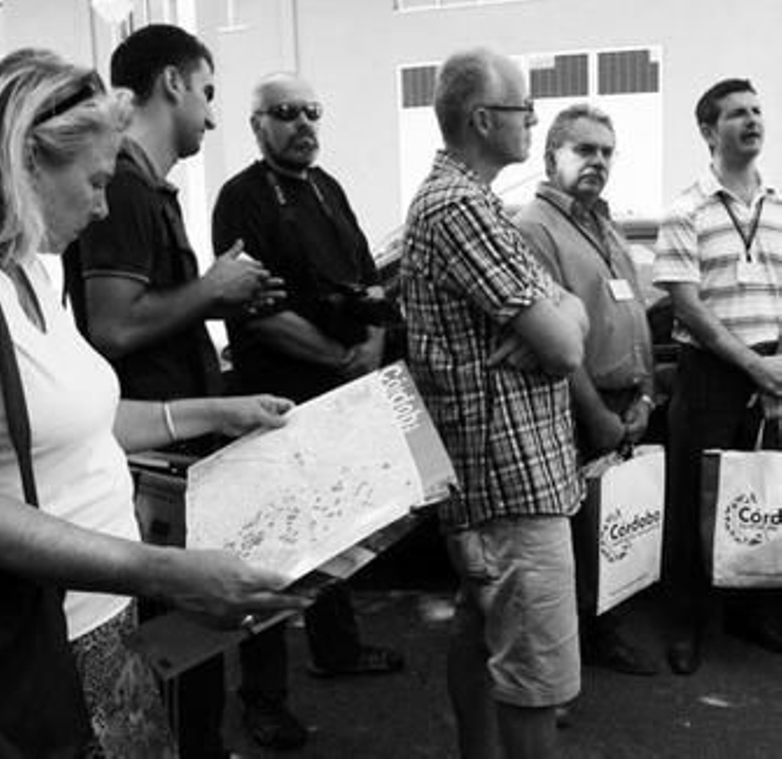 Participantes del congreso en uno de los colegios.