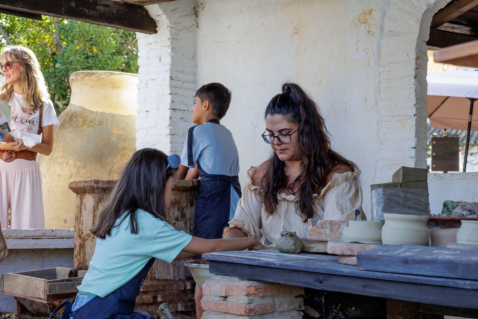 Las imágenes del Muelle de las Carabelas este 12 de octubre