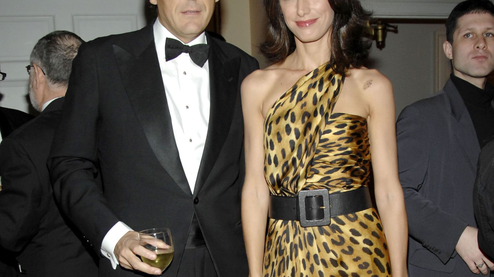 Manolo con su mujer, Amparo Corsini.