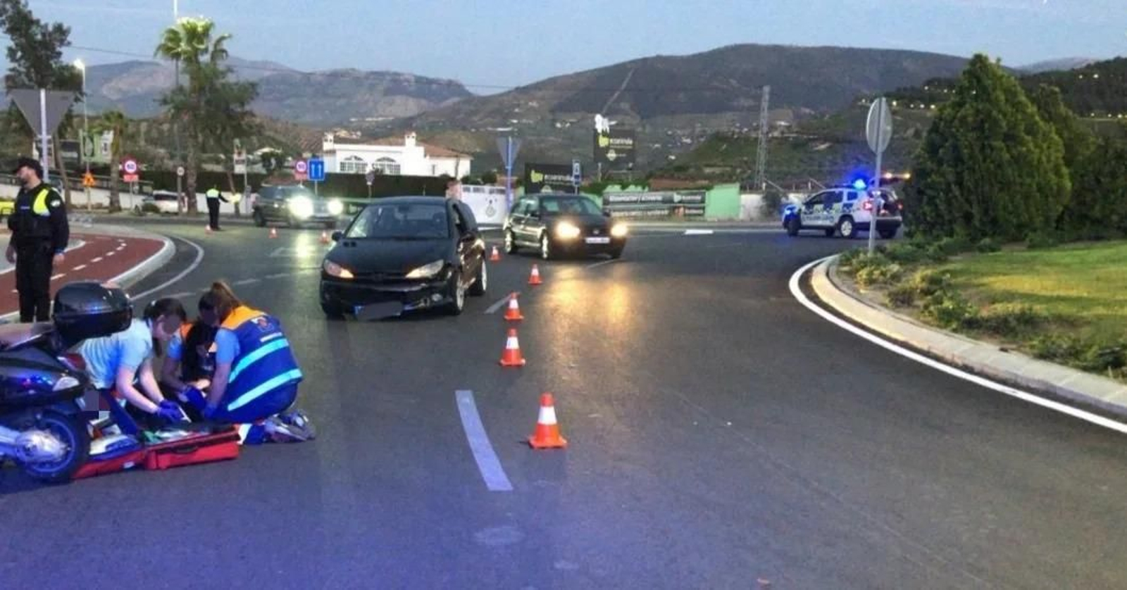 Se produjo un accidente en el que uno de los implicados dio positivo.