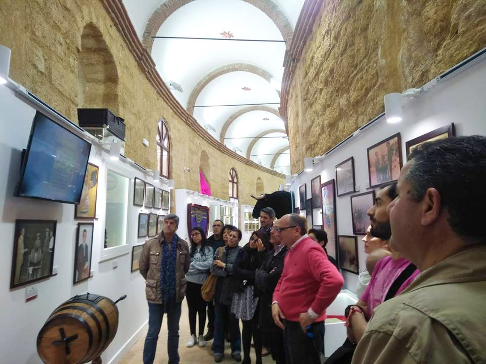 Visitantes al Museo Taurino de Osuna, el pasado fin de semana.
