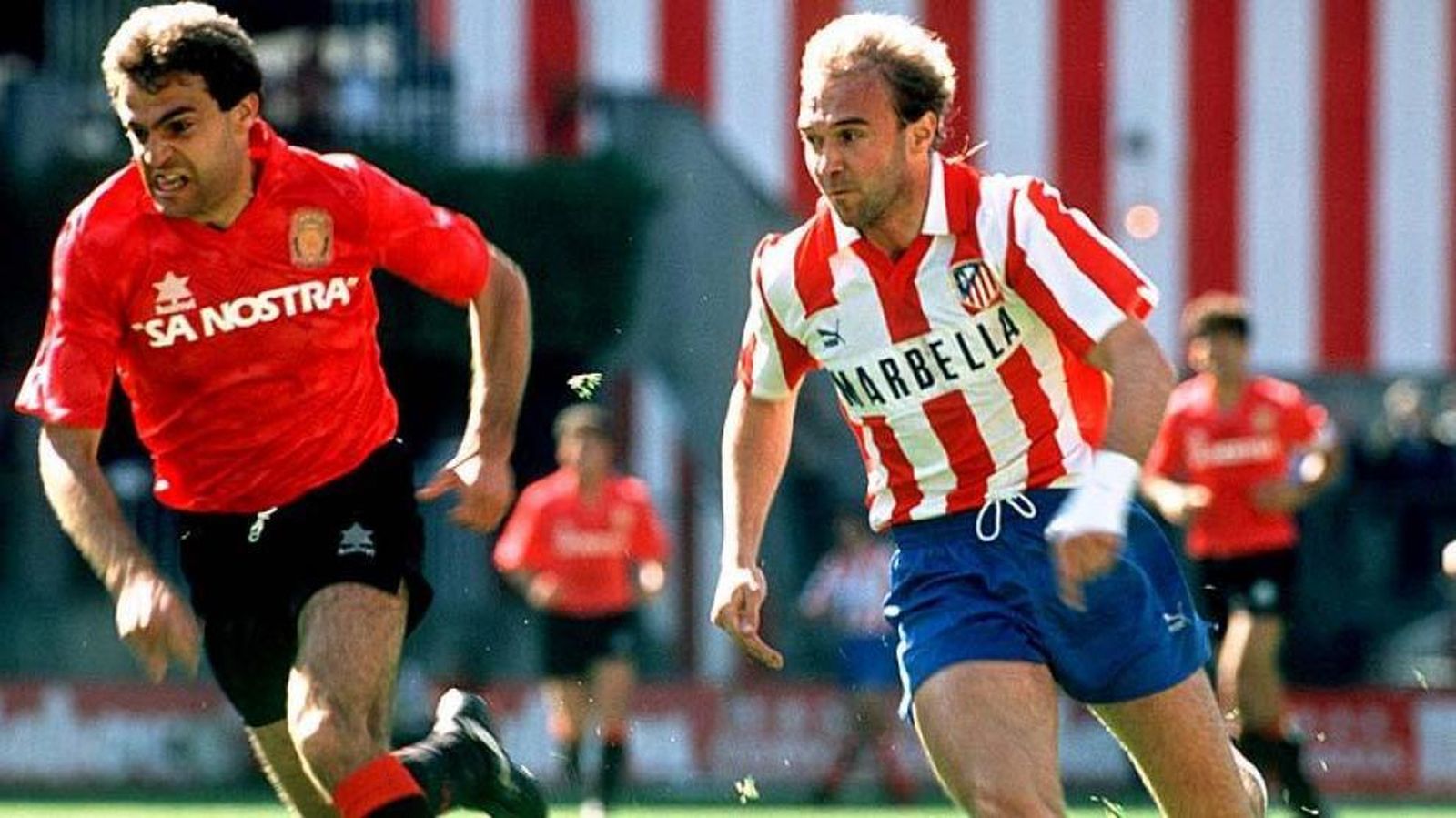 Gerhard Rodax, en un partido con el Atlético de Madrid.