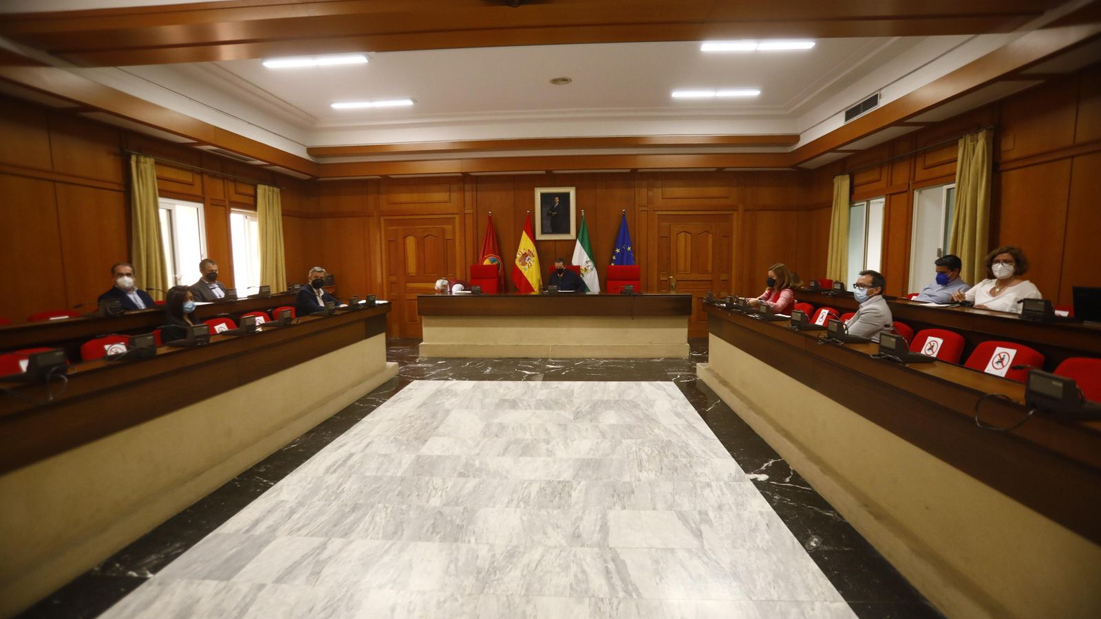 Comisión de investigación del 'caso Torrejimeno' en la sala de plenos del Ayuntamiento.