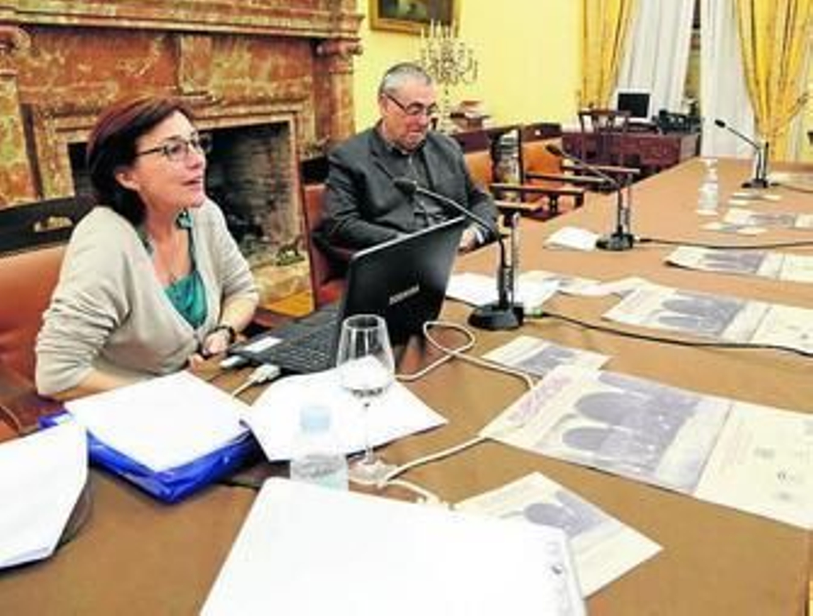 Una imagen de la conferencia de ayer de Beatriz Pérez.