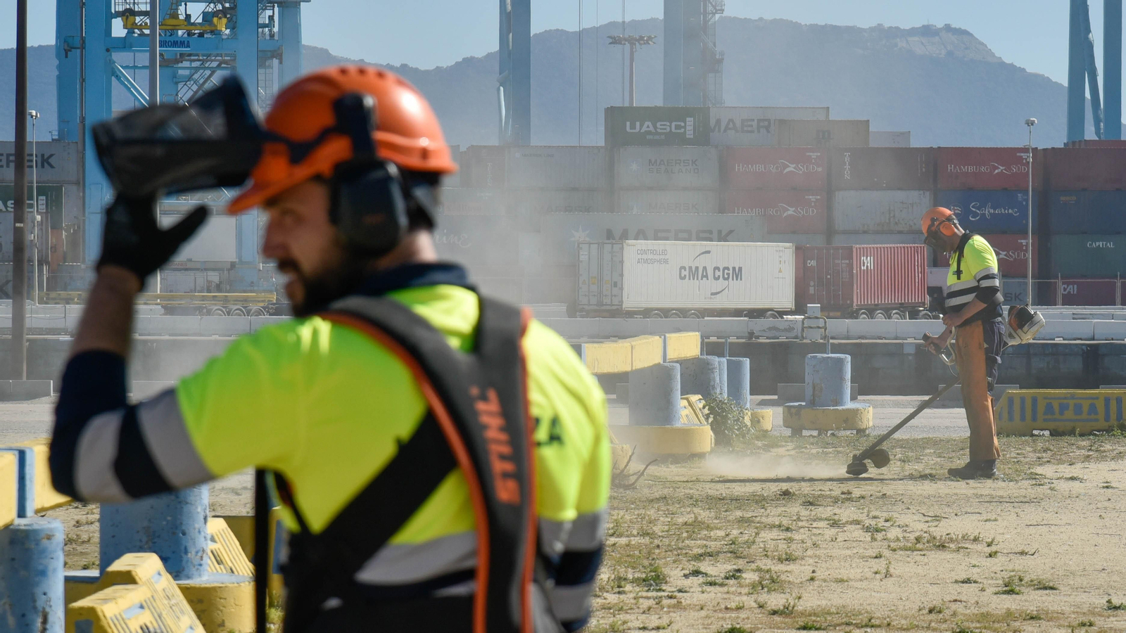 Preparativos para la visita de Juanma Moreno Presidente de la Junta de Andalucía