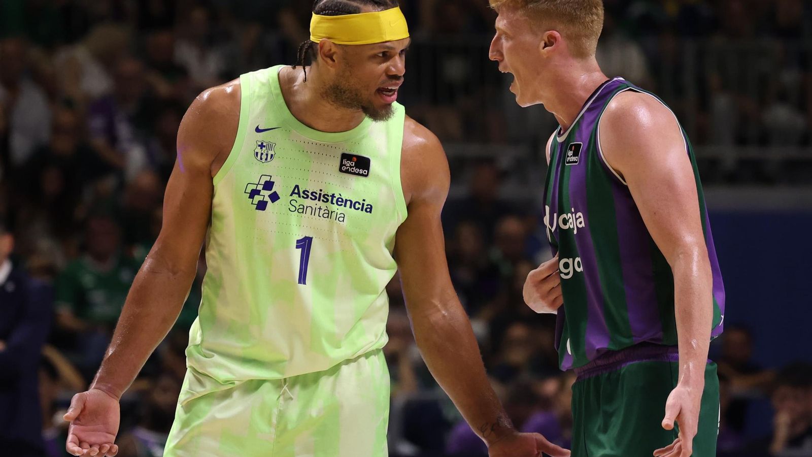 Las fotos del Unicaja-Barcelona, primer partido del play off de la Liga Endesa