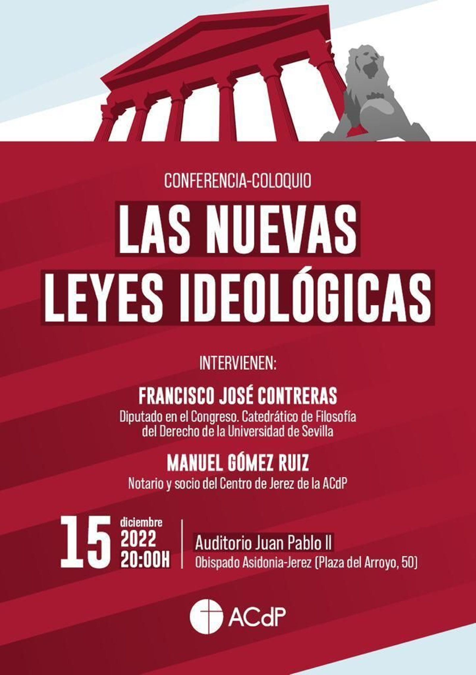 Cartel de la conferencia coloquio.