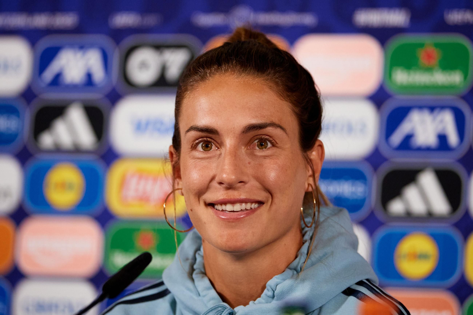 Las fotos de España antes de la semifinal contra Alemania en la Eurocopa femenina