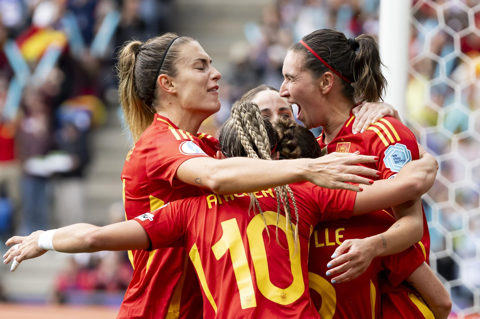 Las mejores imágenes de la final España - Inglaterra de la Eurocopa femenina