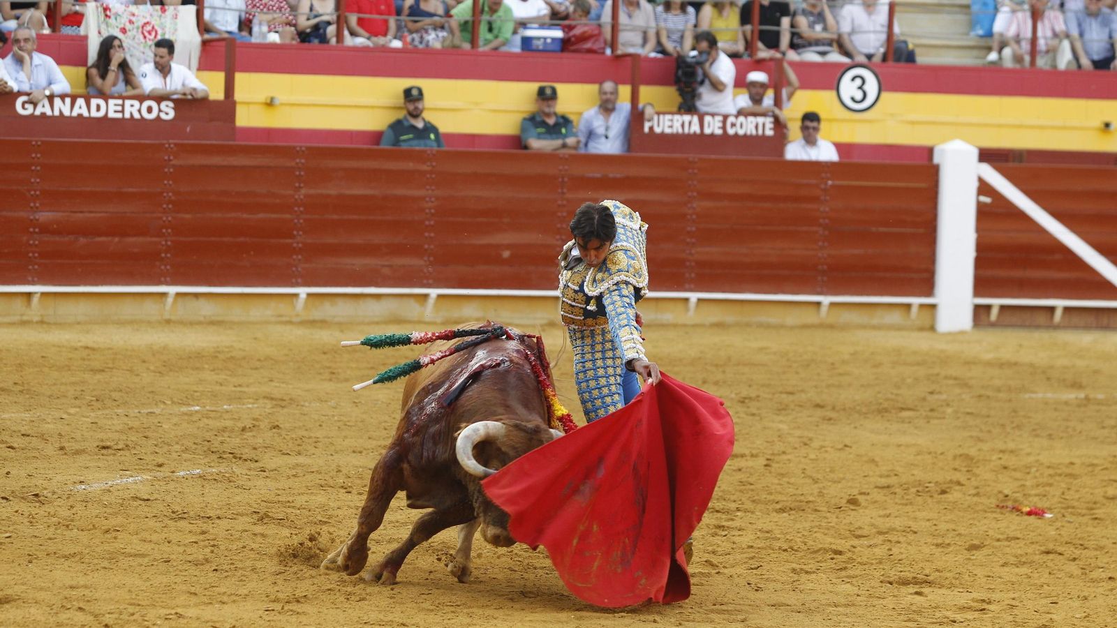 Feria taurina en Roquetas de Mar.