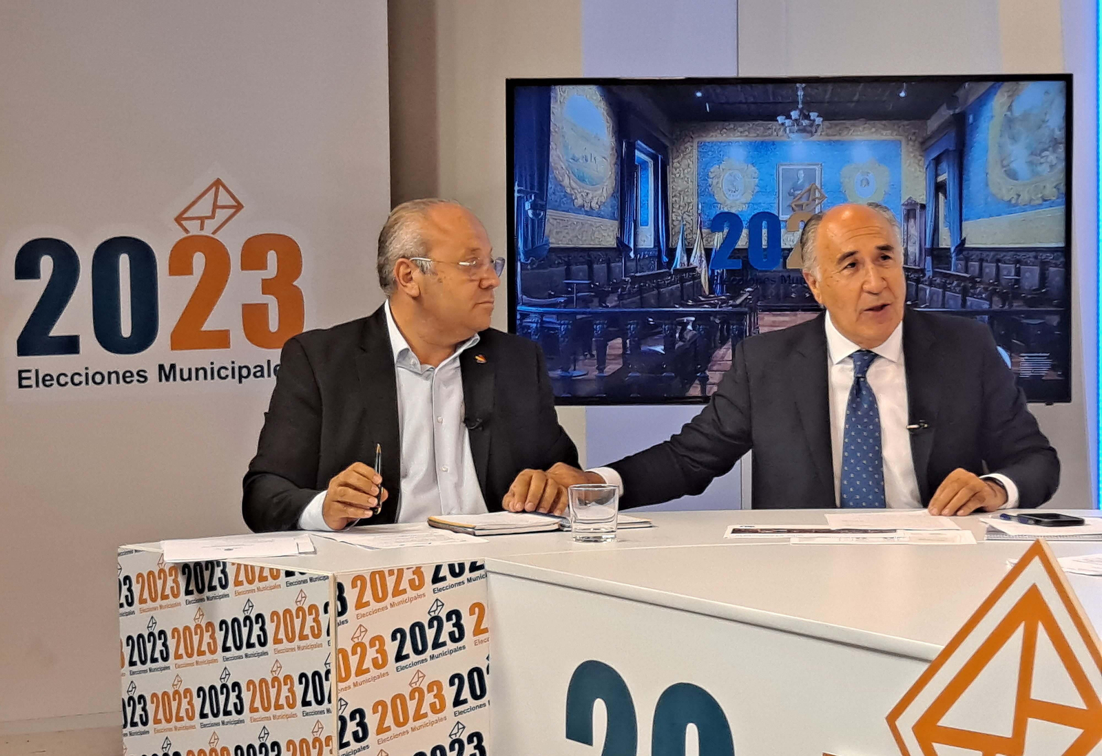 Fotos del debate electoral en Onda Algeciras Televisión