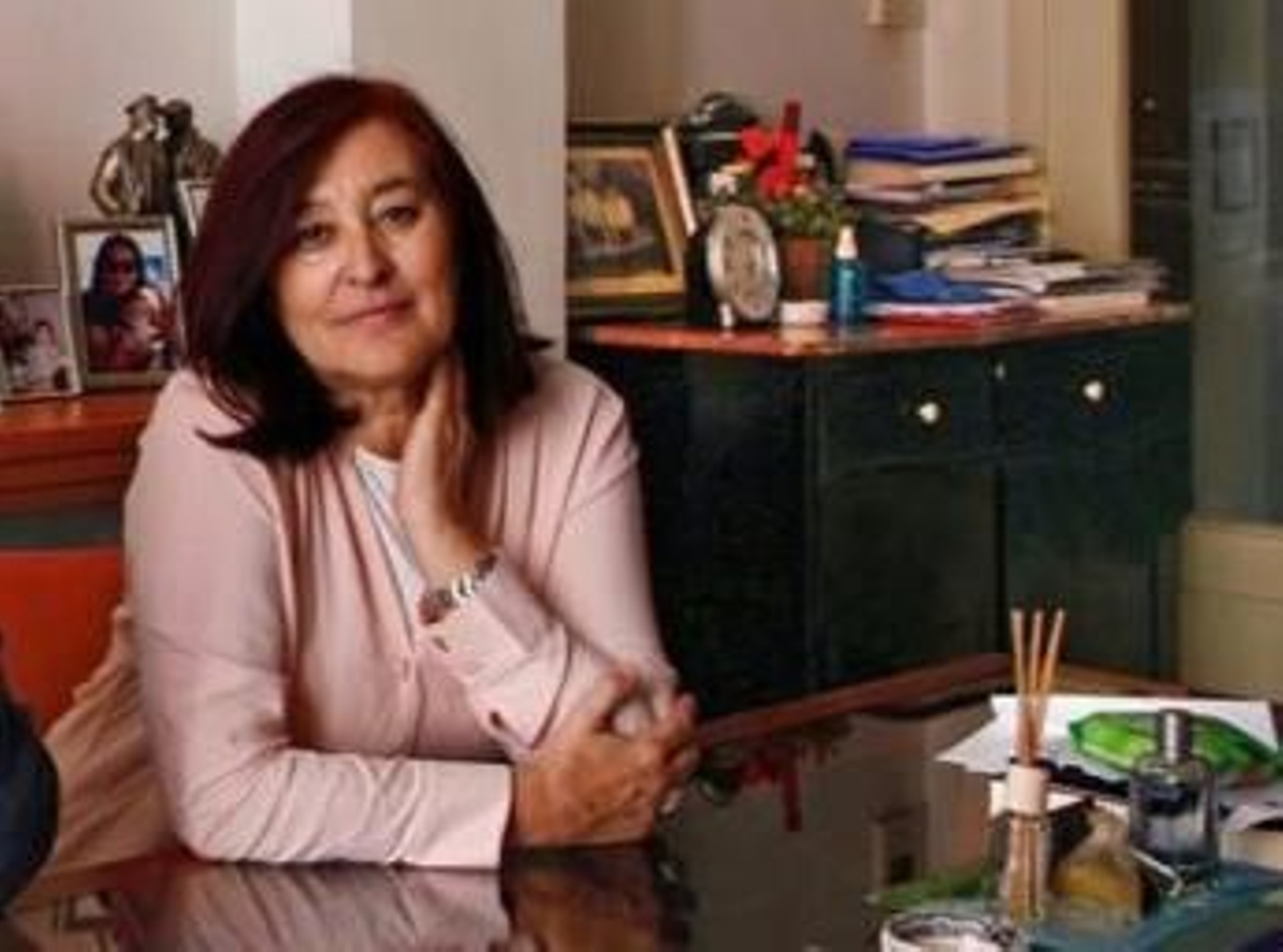 Ana Isabel Moreno, en su domicilio.