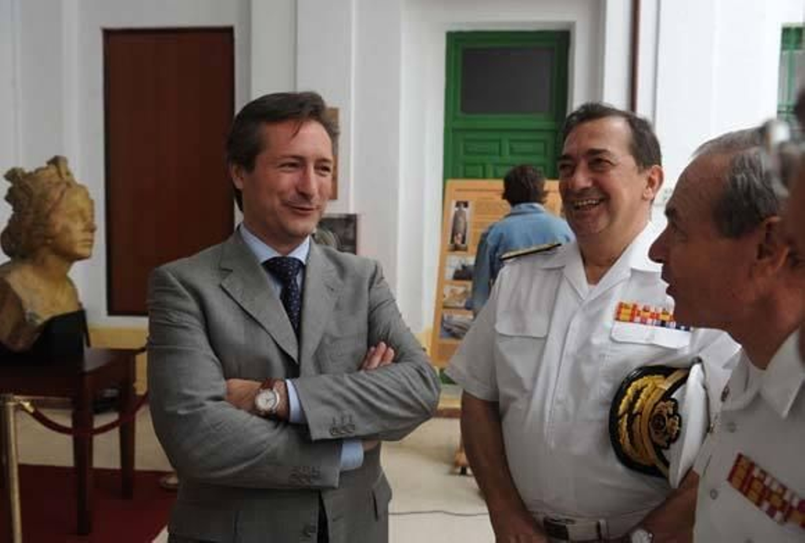 Tras un periodo de restauración, la Armada presentó el primer mascarón de proa que lució el buque escuela entre 1927 y 1936  Foto: Elias Pimentel