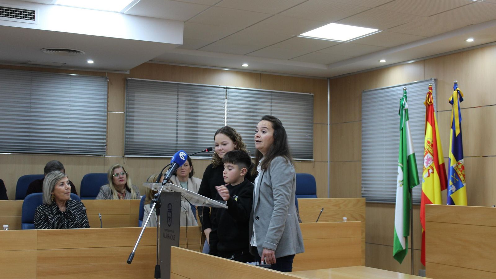 Acto institucional del Ayuntamiento de Aljaraque por el 8M.