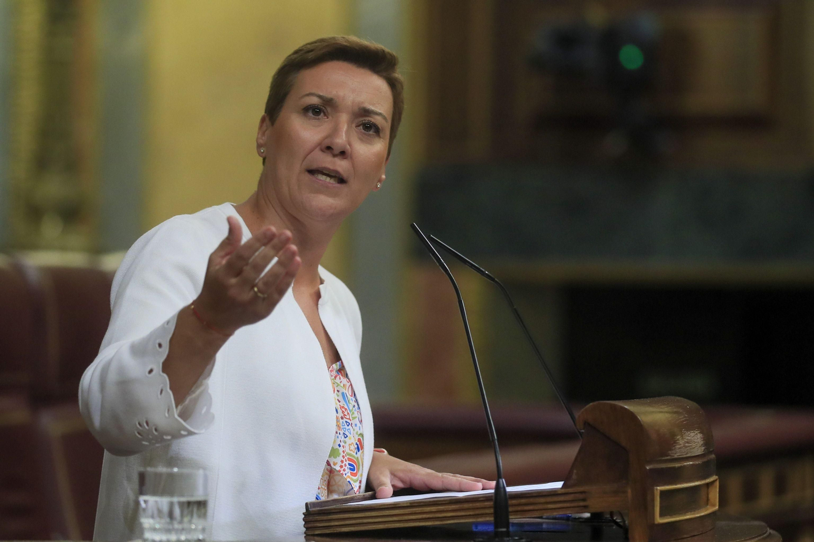 Gemma Araujo en la tribuna del Congreso.