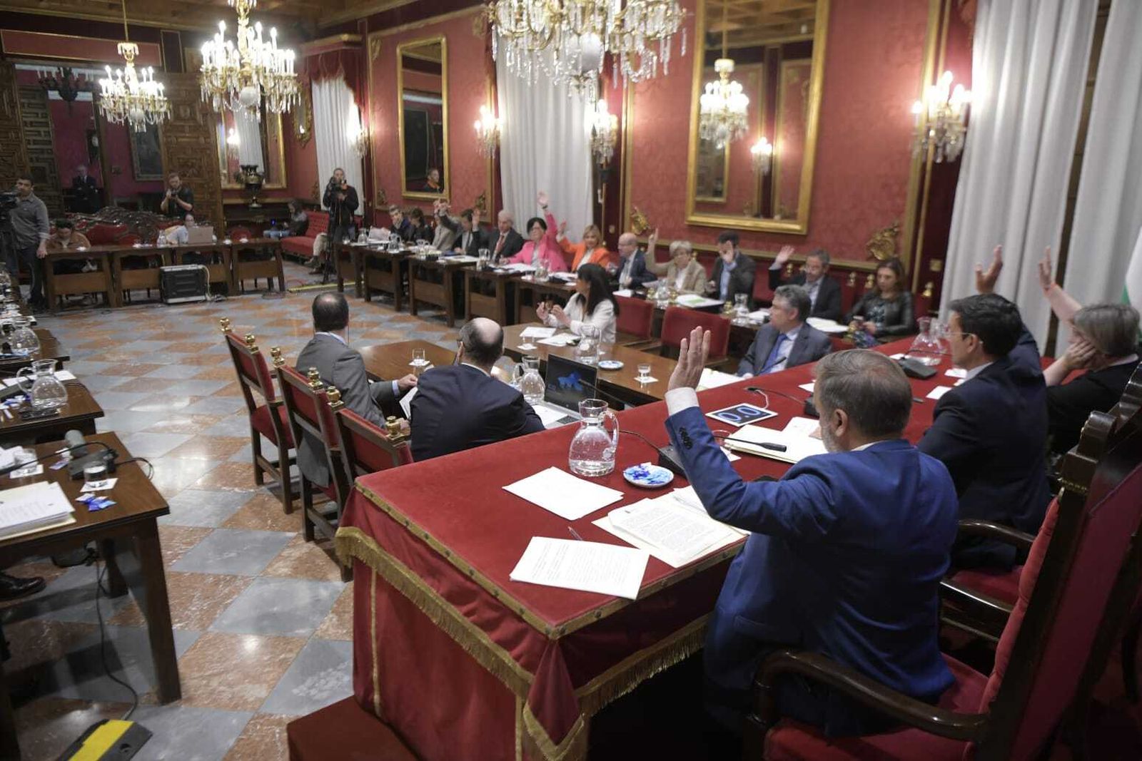 Imagen del Pleno celebrado este viernes en el Ayuntamiento de Granada.