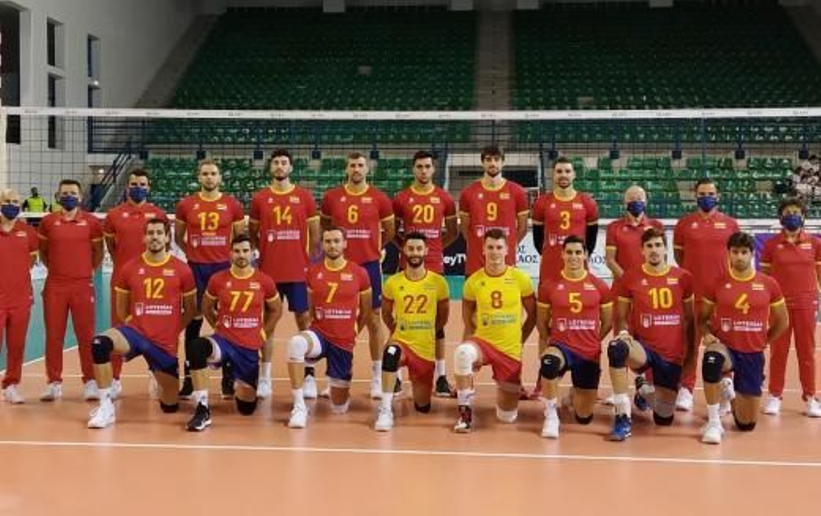 La selección nacional de voleibol, en Chipre