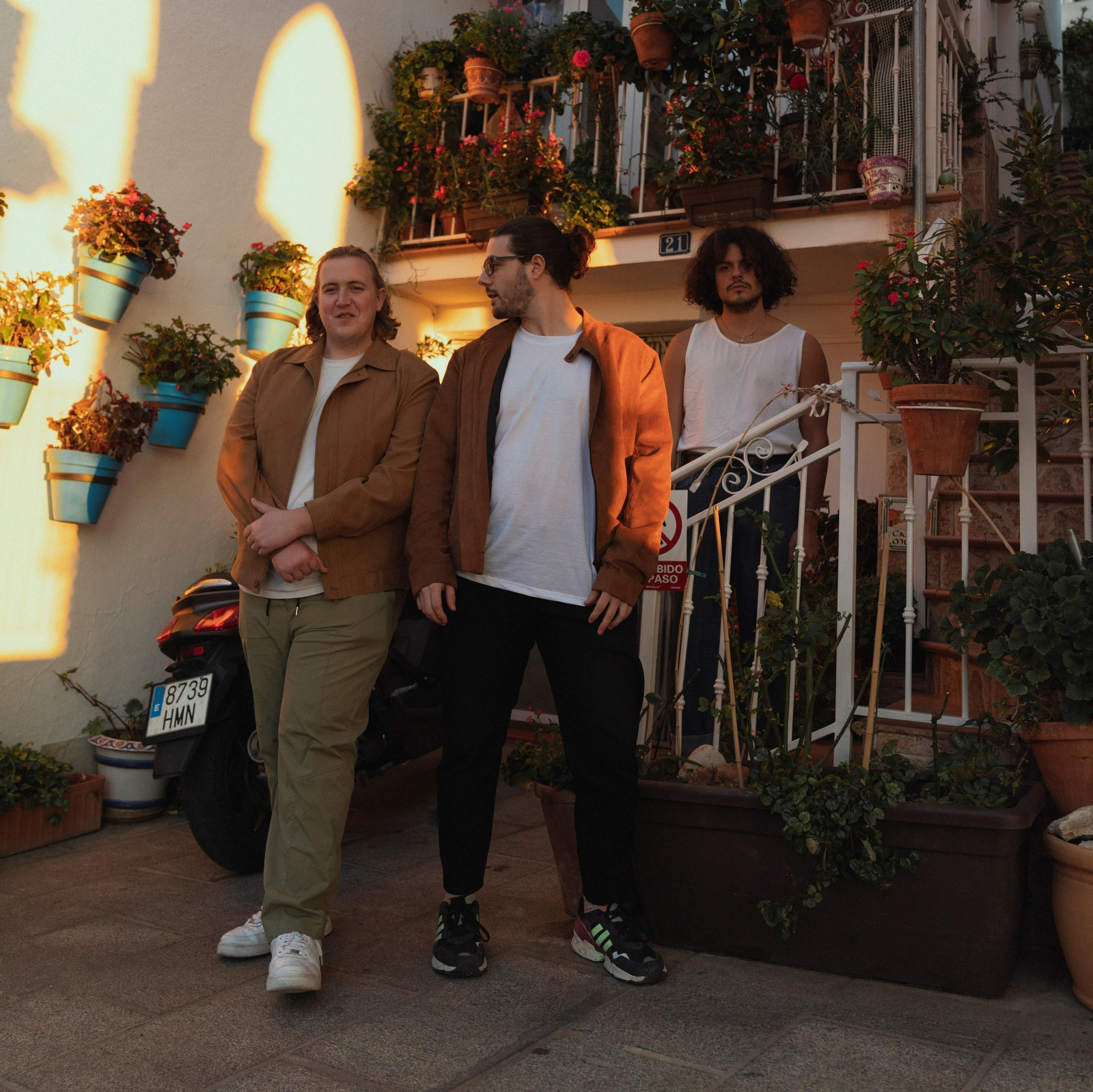 Omar Roldán, Benito Casado y Luis Lozano en el rodaje de ‘Luna’.