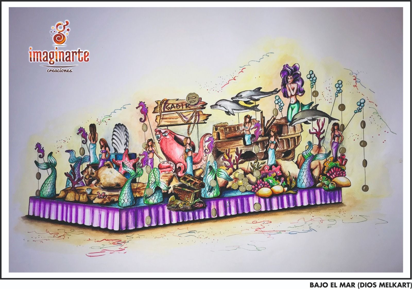 Así son las carrozas de la gran cabalgata de Carnaval de San Fernando 2020