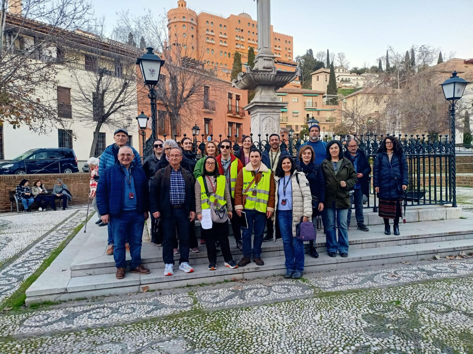 Participantes en la ruta.