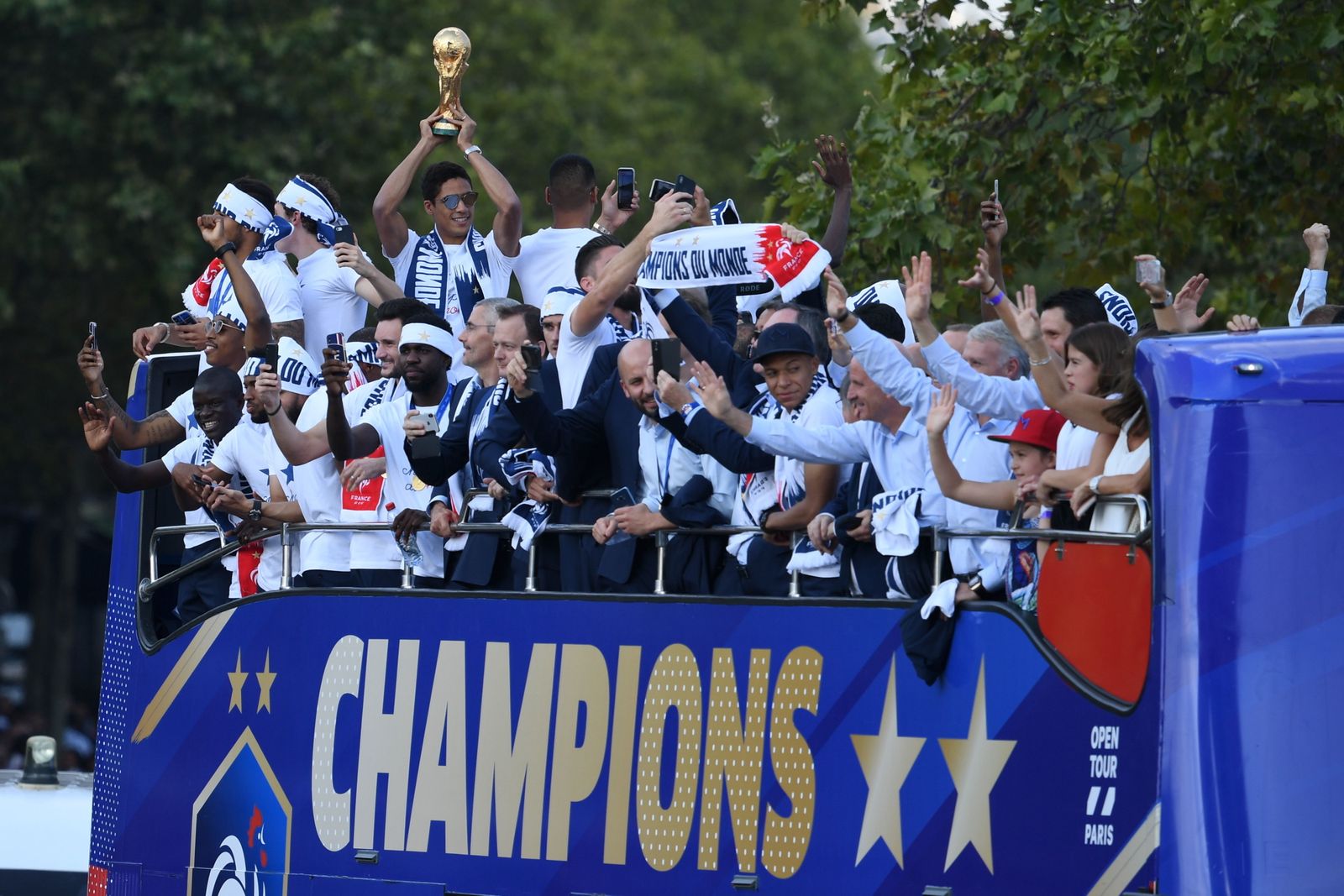 Francia celebra el triunfo de su selección en el Mundial