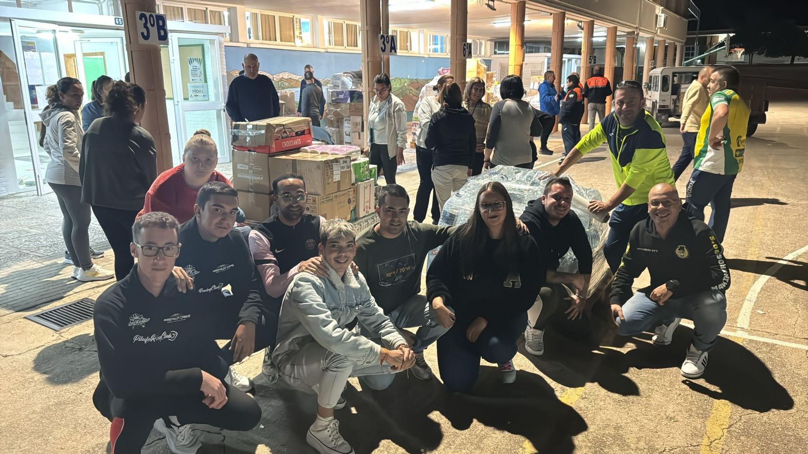 Recogida de víveres.