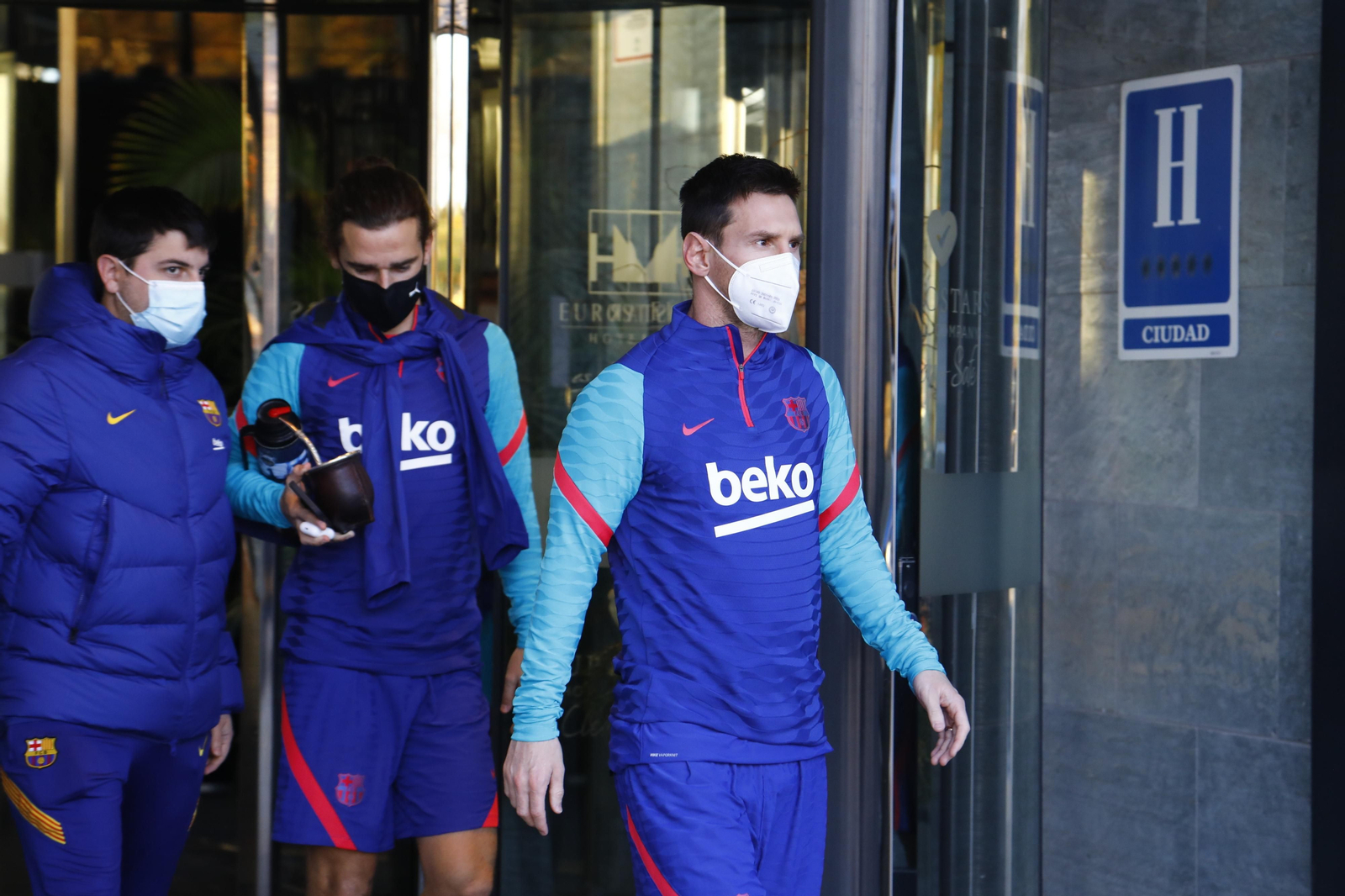 El Barça ya prepara la Supercopa en Córdoba, en imágenes