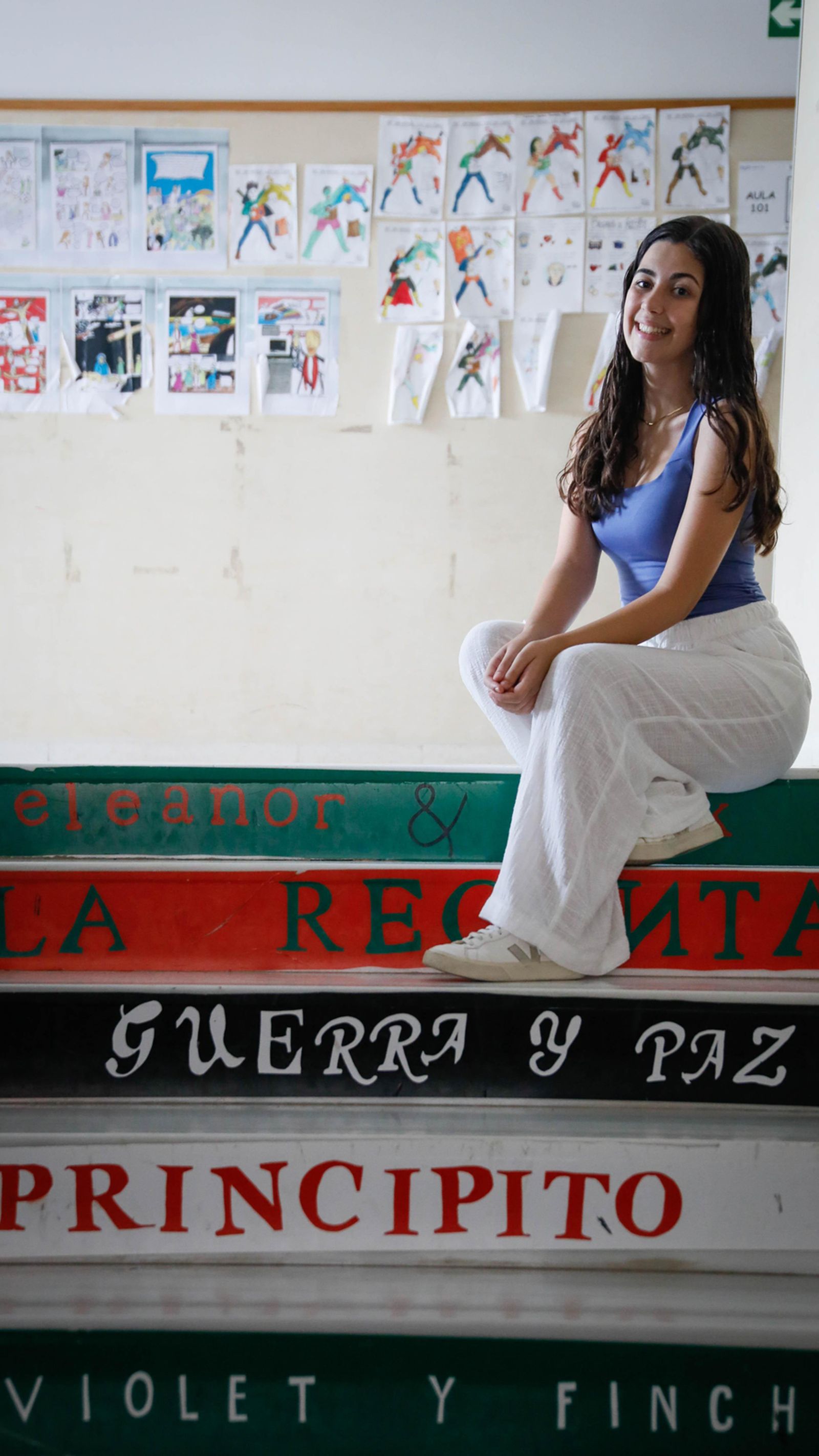 Cecilia, preparada para emprender un viaje académico y vital hasta Tailandia.