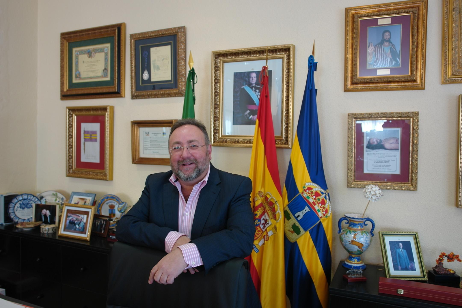 El alcalde, Joaquín Villanova, en su despacho, en una imagen de archivo.