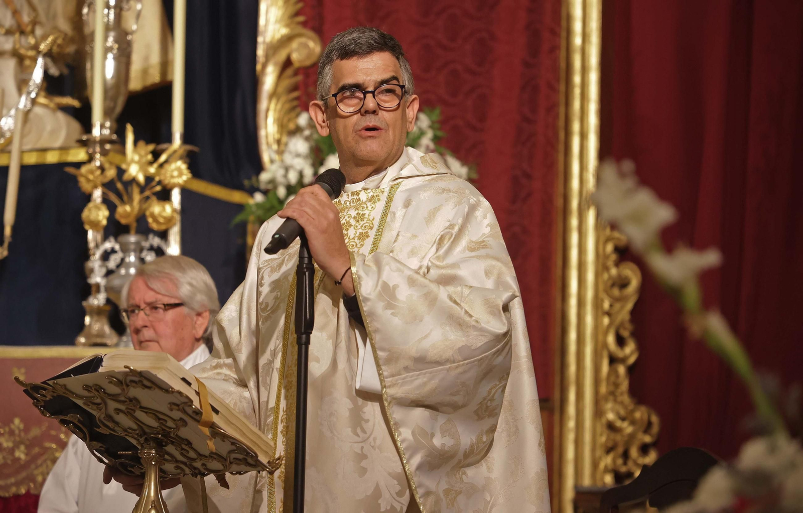 Juan José Marina, párroco de la iglesia de La Palma.