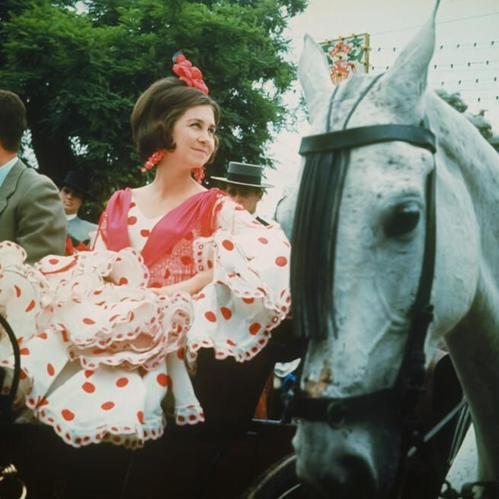 La Reina Emérita, en la Feria.