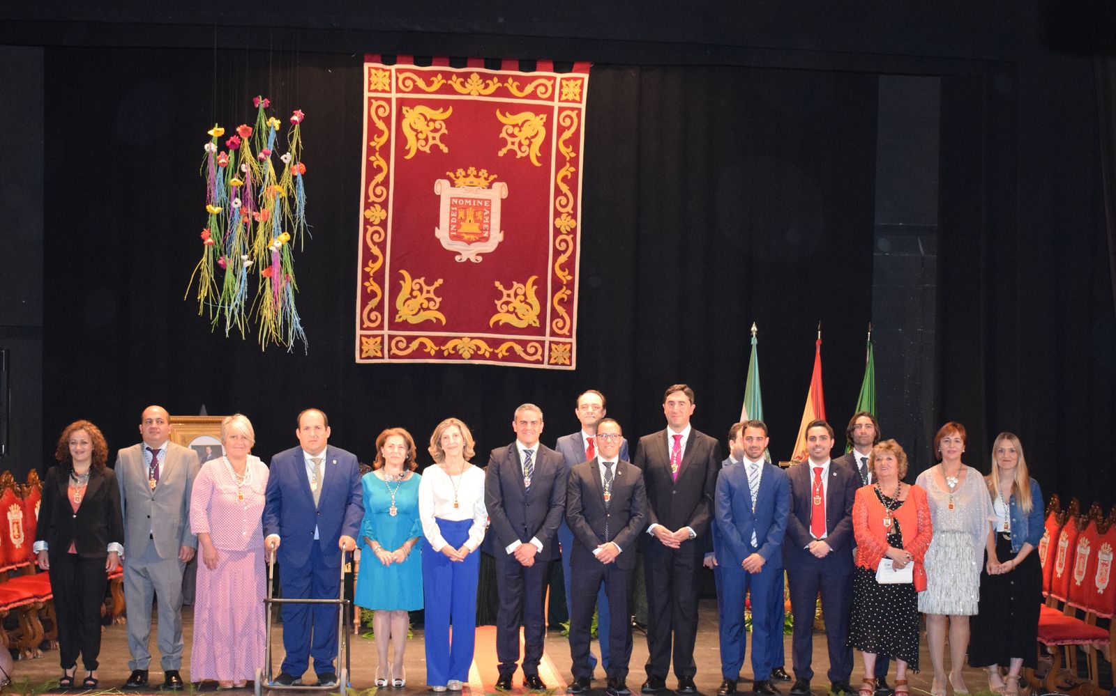 José Ortiz junto al resto de la Corporación municipal tras la toma de posesión de los concejales.