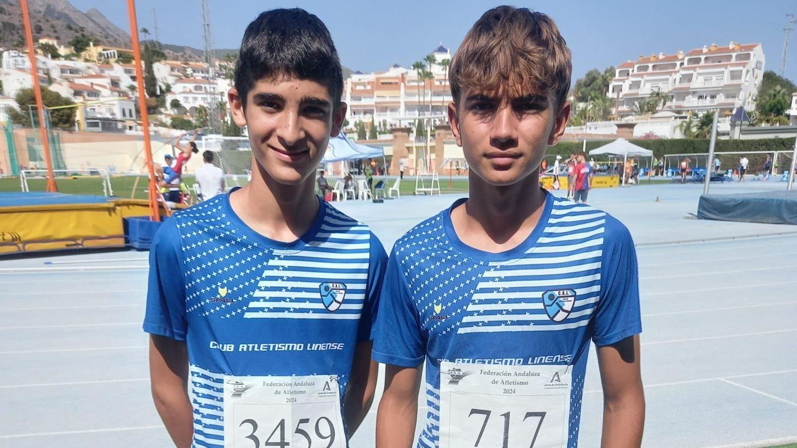 Los dos atletas del CAL en el Andaluz sub-16